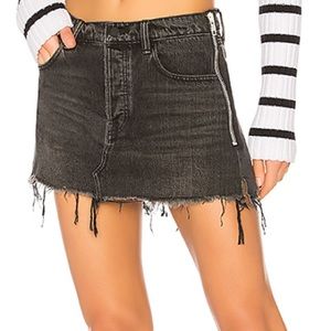 Alexander Wang Distressed Side Zip skirt